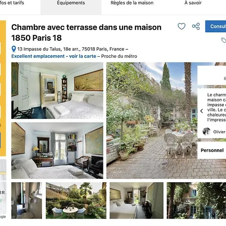 Maison 1850 18 Garden And Parking Párizs